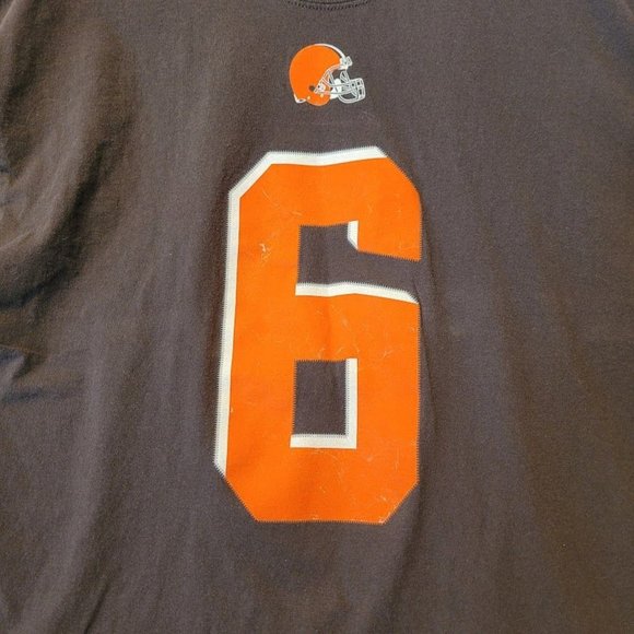 Majestic Baker Mayfield Cleveland Browns Football T-Shirt #6 Men's Size XL - Picture 3 of 10